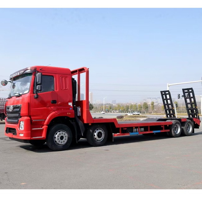China Brand 8x4 320HP Tow Trucks Wrecker Truck Large Wheelbase Flat Bed Truck