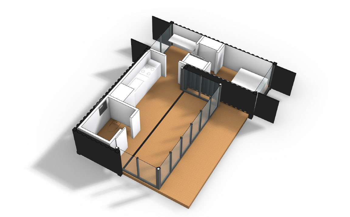 Waterproof Portable Living Container House Luxury Customized Combined 20GP