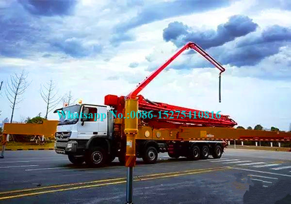 Remote Control Concrete Pumping Equipment 56m Truck Mounted 56X-6RZ Model