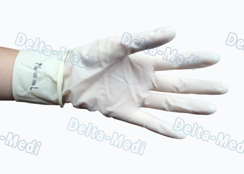 Medical Hospital Disposable Surgical Gloves , Soft Sterile Surgical Gloves