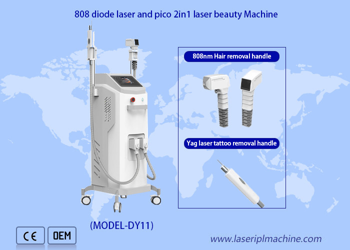 3 IN 1 Nd Yag 808nm Diode Laser Hair Tattoo Removal IPL Acne Treatment Machine