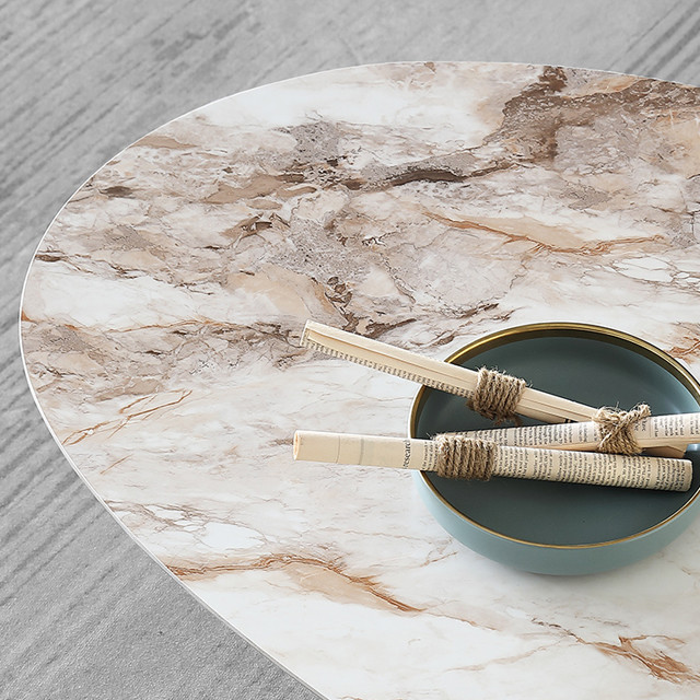 145cm Microcrystalline Rock Slab Coffee Table High Density