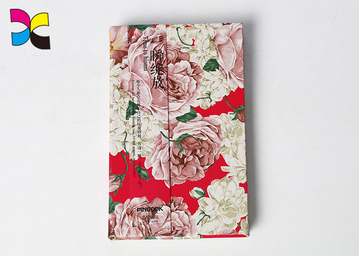 Flower Cover Custom Printed Notebooks 200 Pages Hot Stamping Matt Lamination