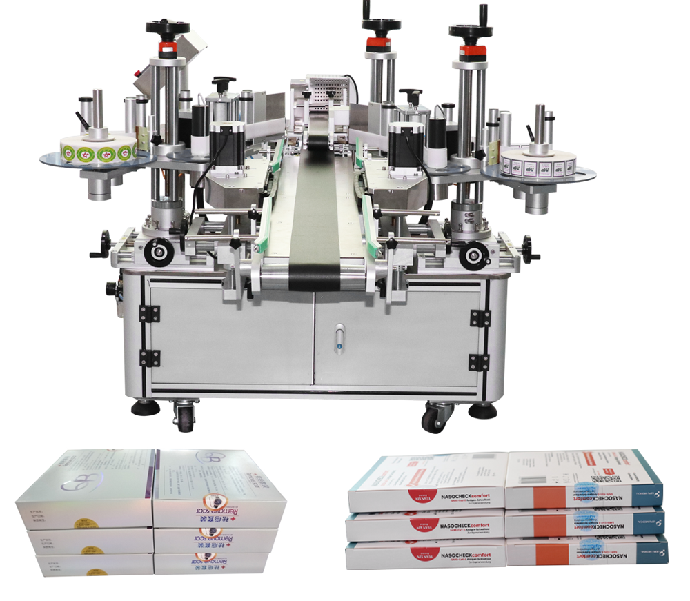 1100mm FK816 Double Size Folding Carton Anti Tamper Adhesive Sticker Packing Automatic Sealing Corner Labeling Machine
