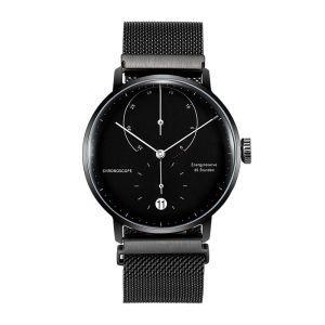 Magnet Mesh Strap Automatic Mechanical Watch With Date Curve Blue Dial