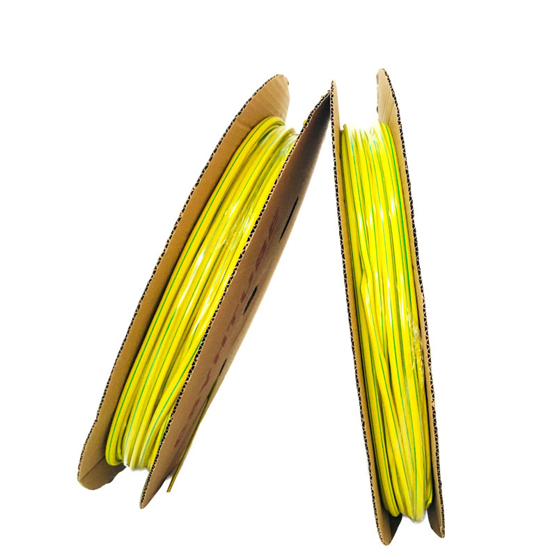 Yellow Green Polyolefin Material Heat Shrinkable Tube For Cable Identification