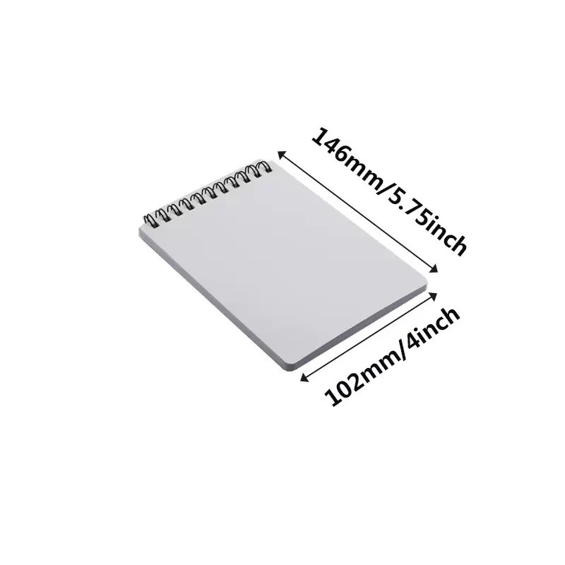 DIY Double-Sided Printed Sublimation Coil Notebook A6 Vertical Blank Note Book PET Plastic