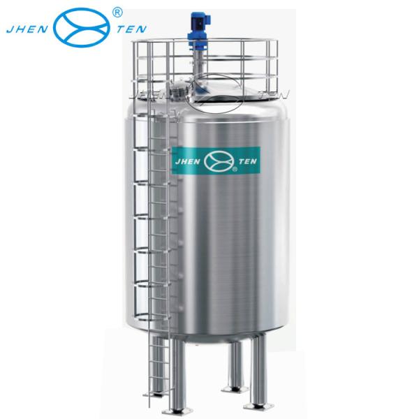100000 Liter Stainless Steel Storage Tank Vertical Type For Water / Milk / Juice