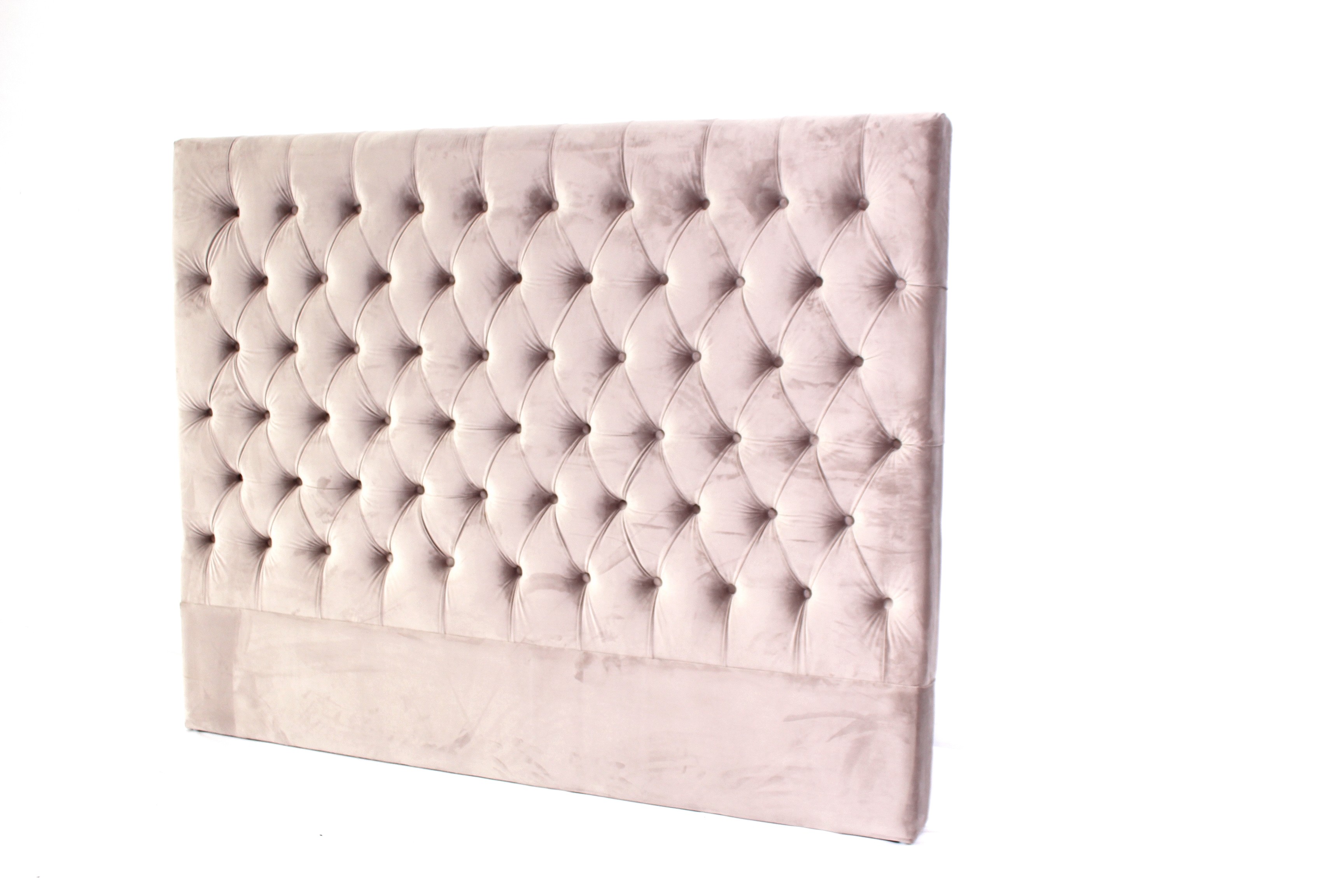 Europe style Luxury button tufted fabric bed with high headboard