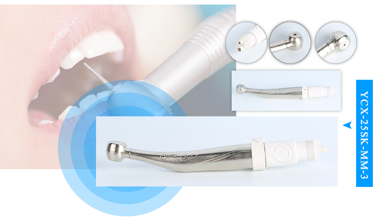 Easy To Use Push Button High Speed Air Turbine Handpiece For Dental