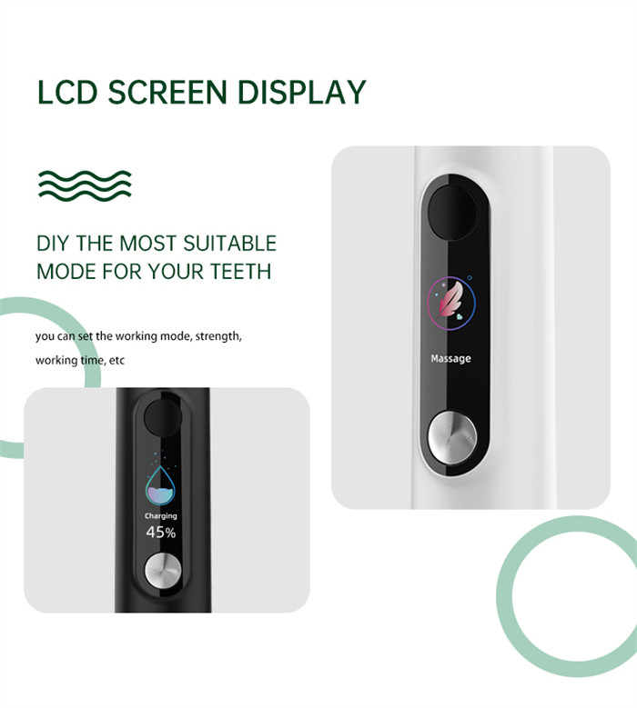 OEM ODM Sonic Electric Toothbrush Supports Bilingual Switching Between Chinese And English