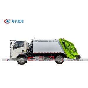 HOWO Cummins Diesel Engine Waste Compaction Truck 8m3 Self Loading Unloading
