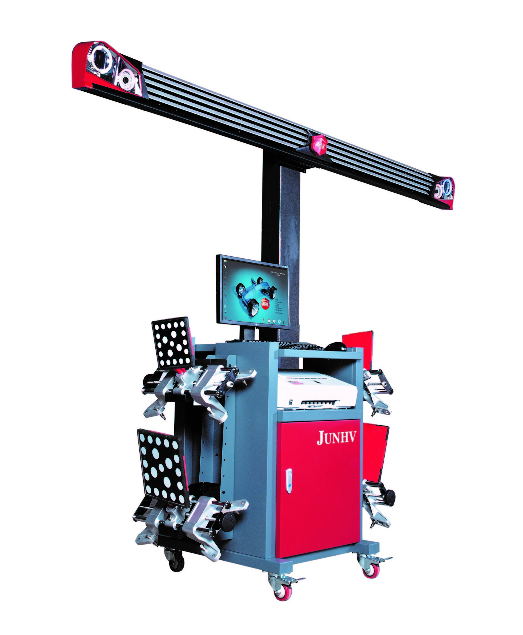 Fixed Beam 3D Wheel Alignment Optional Color For Car Workshop Equipments