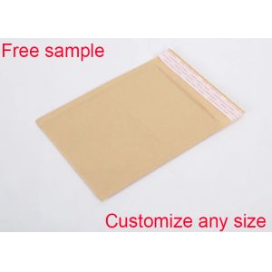 Recyclable Kraft Paper Bubble Mailers Shipping Envelopes Yellow Sealed Bubble