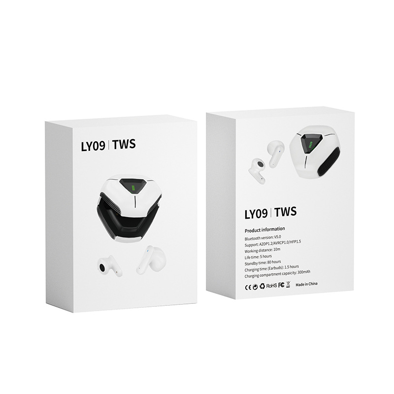 Low Latency Super Bass Stereo Wireless Earphones for PC and Travel In-Ear Sports Ready