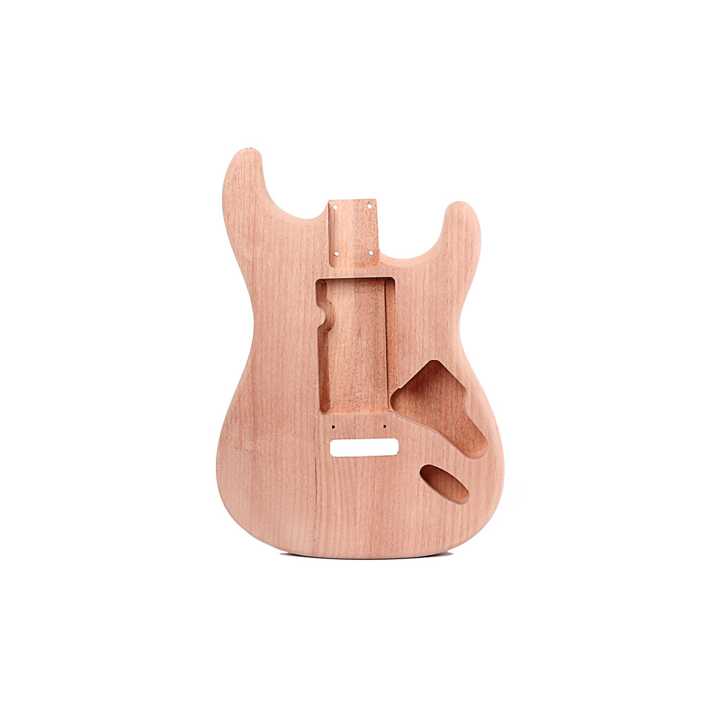 Unfinished Handcrafted ST Electric Guitar Body Red Walnut Guitar Barrel Guitar DIY Parts