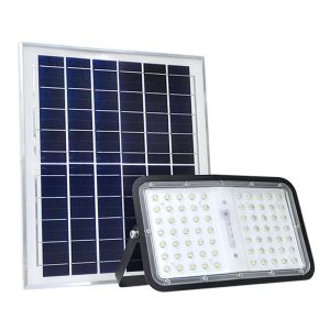 China Powerful Curved LED Solar Flood Light With Motion Sensor For Garden Lighting on sale