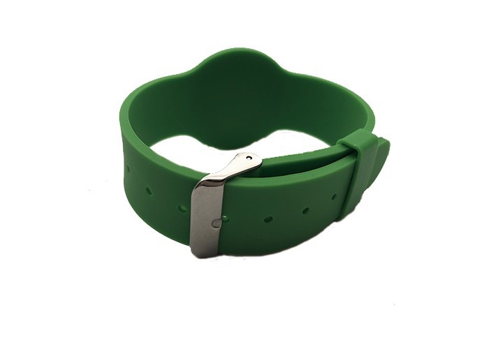 M5 Chip Silicone RFID Access Control Wristbands ISO14443A ISO15693 Standard