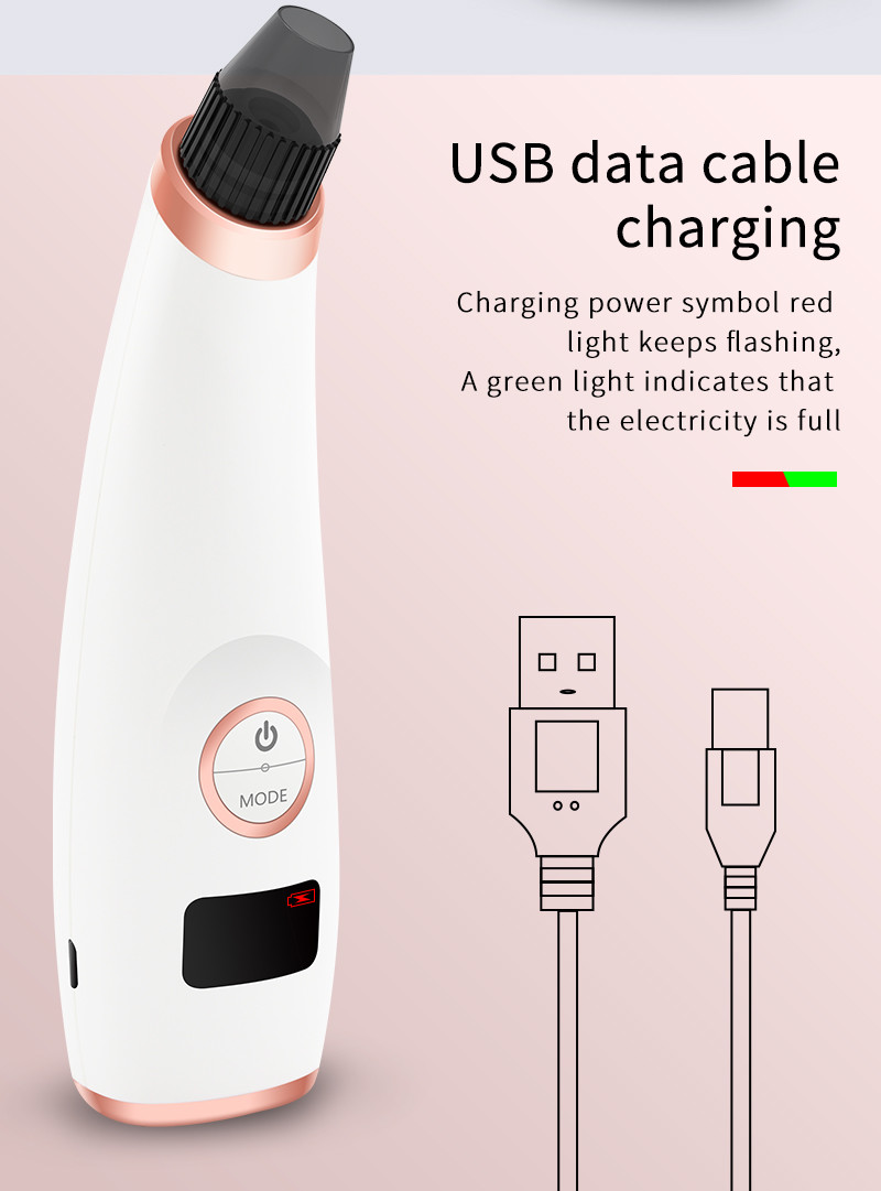 Pimple Skin Treatment Blackhead Remover Machine Pore Vacuum Cleaner Rechargeable