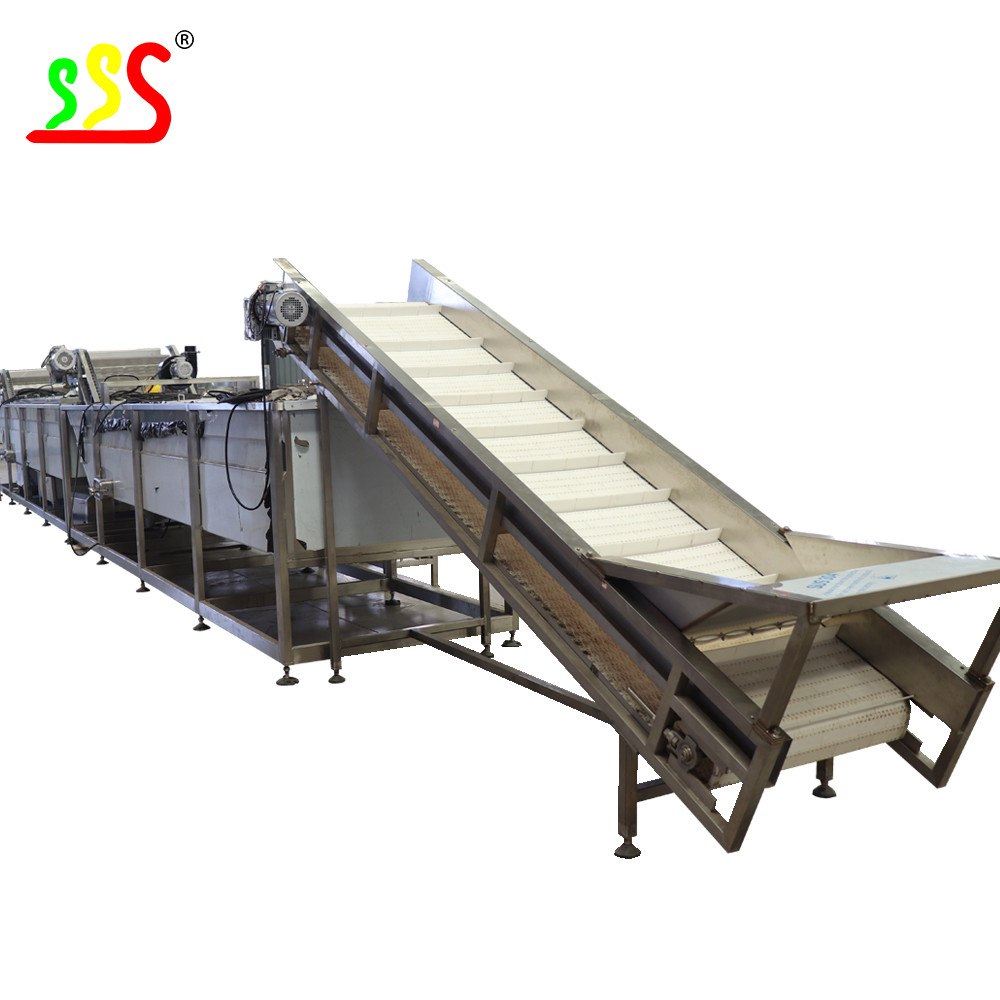 Stainless Steel Food Grade Fruit Processing Line With Automatic Bag Packing