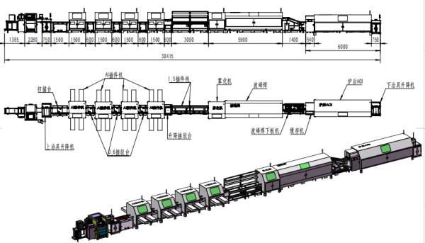 Quality PCB intelligent insertion and soldering inspection full-process production line (multiple AI insertion machines + wave soldering + post-furnace AOI) for sale