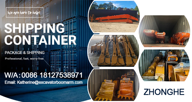 Factory Sale Q355B Long Reach Excavator Reach Long Boom Arm Excavator Attachment