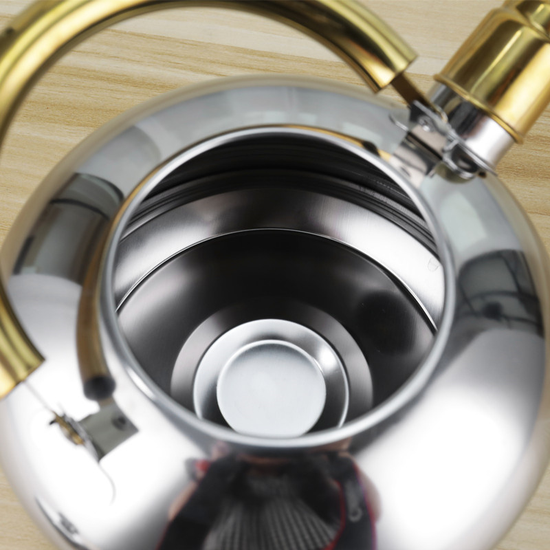 High Quality Kitchen Cooking Pot Set 12 Pcs Stainless Steel Cookware Set With Golden Handle