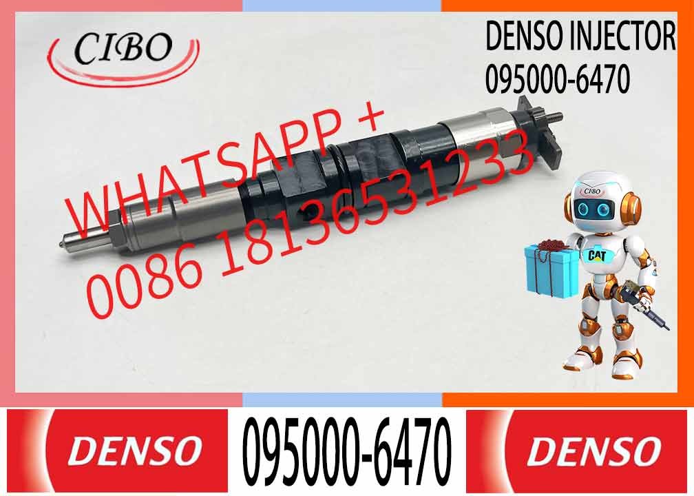 Excavator diesel engine spare part fuel injector assembly 095000-6470 RE529151