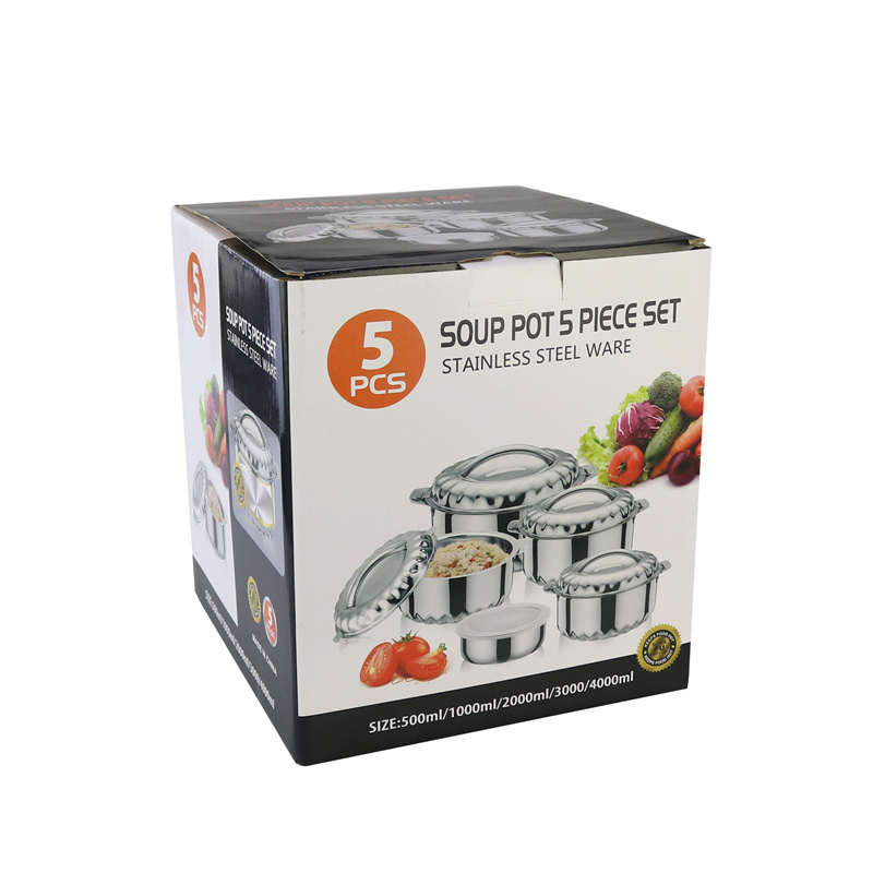 Different 3pcs 5pcs choose cookware sets stainless steel kitchen pot for cooking