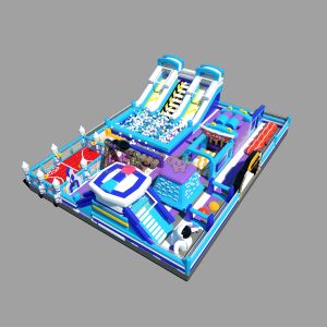 Kids Bouncy Castle With Slides Jumping Climbing Obstacles Course Manufactures