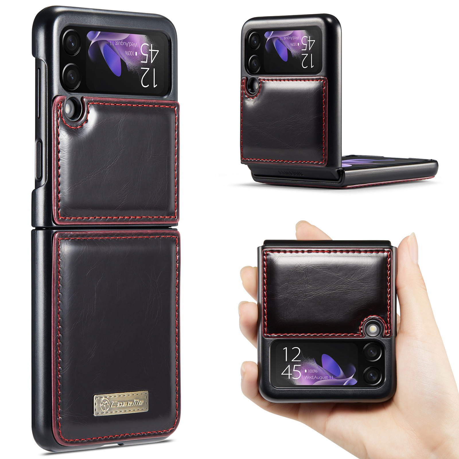 Luxury Cellphone Cover For Samsung Galaxy Z Flip 3 Multi Functional Stylish