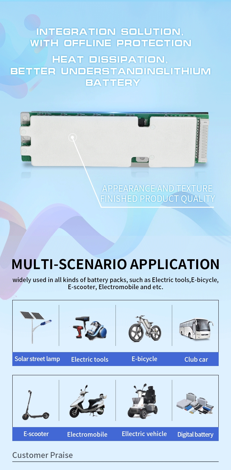 1A Active Balancer for LiFePO4 & Li-ion Battery: 3S - 10S, 200A - Active Balancer Smart BMS
