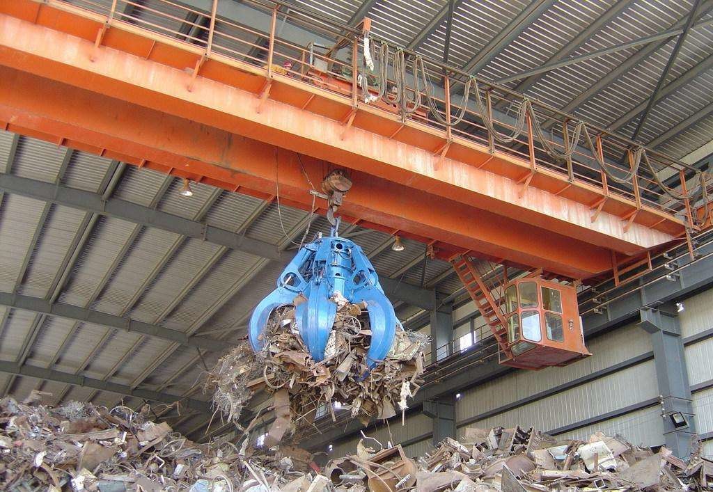 China's high quality and low price65 ton garbage grab bridge double beam crane, power plant double beam crane, grab dou