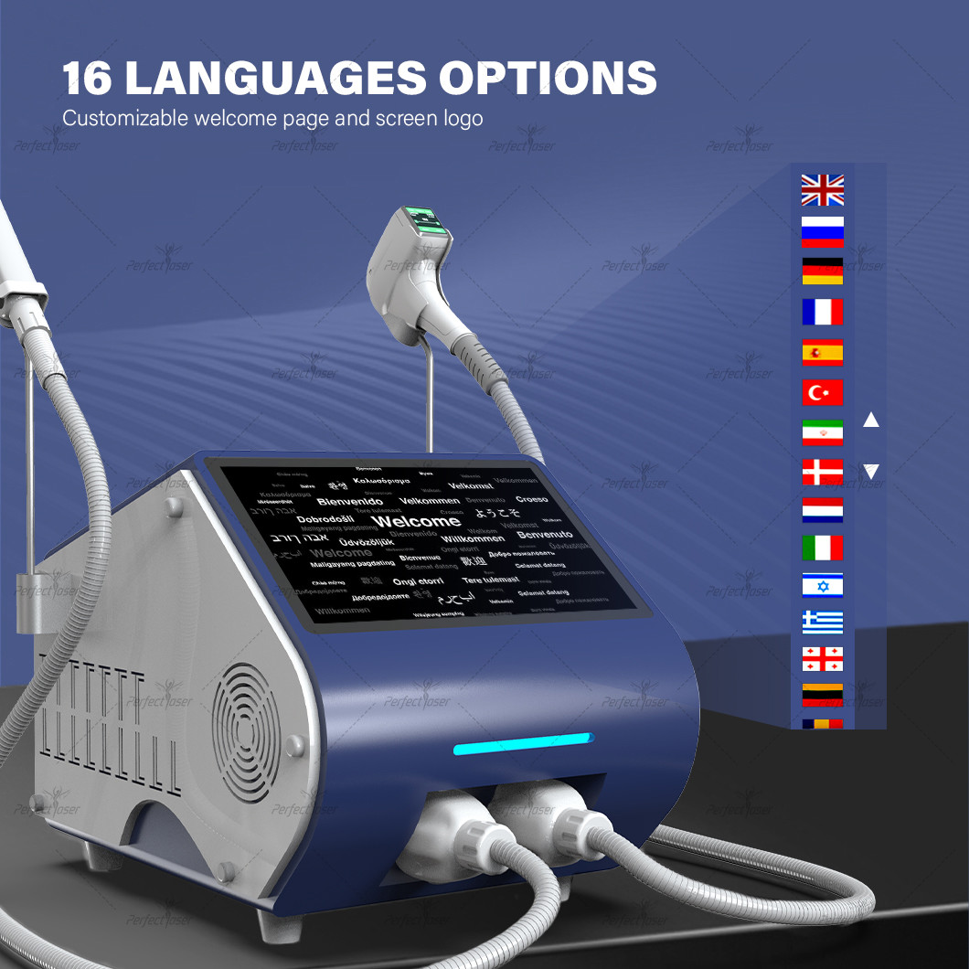 Powerful 808nm Diode Laser Hair Removal Machine with 1200W and 1-10HZ Diode Frequency