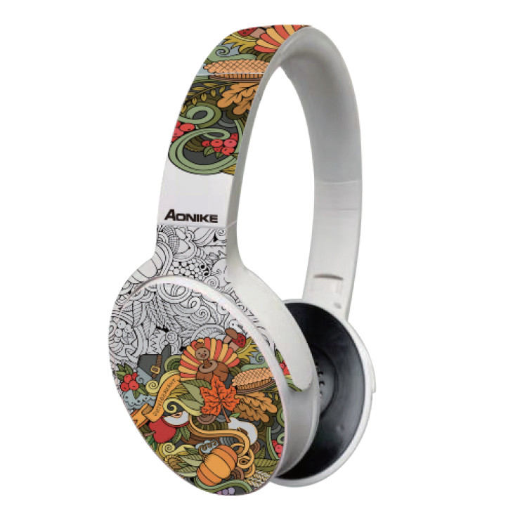 300mAh V5.0 3.5mm Stereo Bluetooth Headphone with Mic