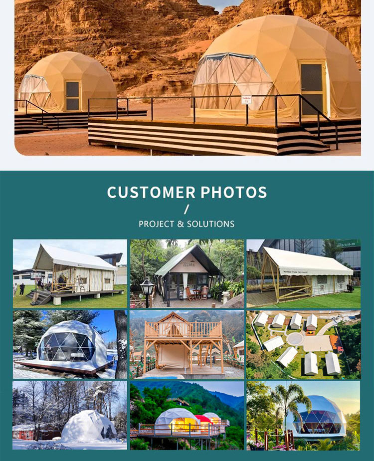 Waterproof Inflatable Dome Tent House Customized 6m Geodesic Dome Tent