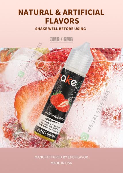 60ml Vapor Juice E Liquid For Electric Cigarette Vaporing Juice Smoking