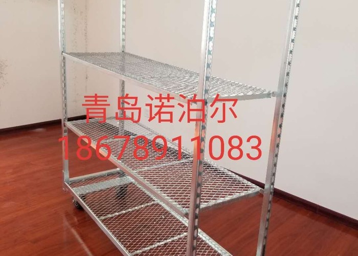 Hand Flower Danish Container Cart Hot Galvanizing Rubber Wheel
