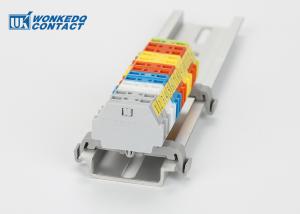 China 261-361B Strip Spring Clamp Terminal Block Connector Mini Rail With Mounting Carrier on sale China 261-361B Strip Spring Clamp Terminal Block Connector Mini Rail With Mounting Carrier on sale