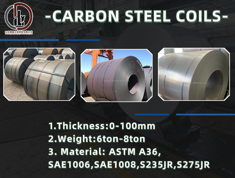 Hot Rolled ASTM A36 Strip Coils Non-Alloy Low Carbon Steel for Building Construction