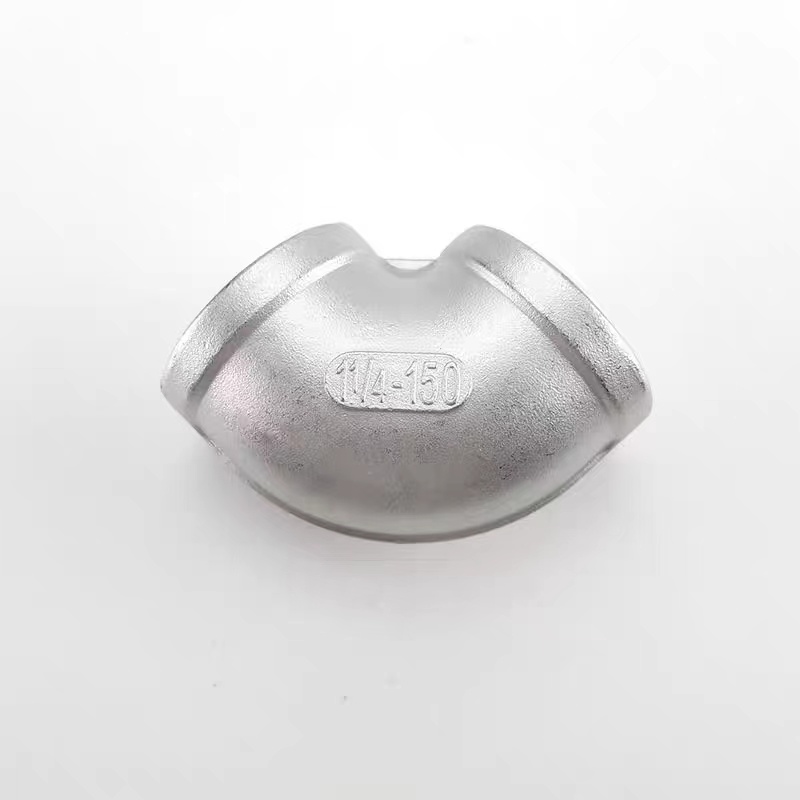 304 Stainless Steel Female Thread Elbow 90 Degrees Angle Connection
