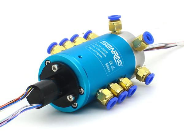 Lightweight 6 Passage Pneumatic Rotary Coupling Senring Electronics Support G1/8