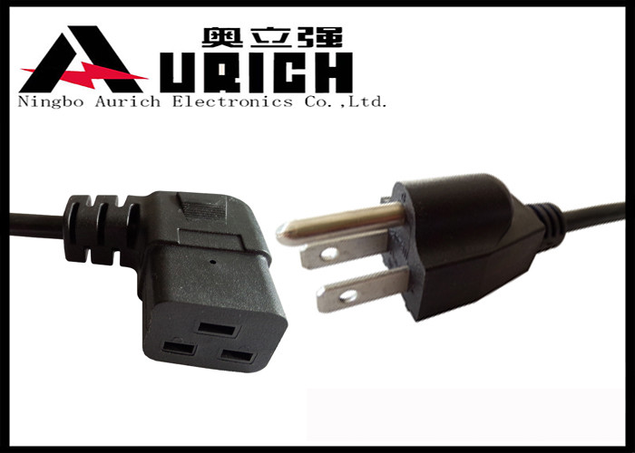 NEMA Type UL Power Cord 10A 250V , SJT SJOO SJOOW 3 Prong AC Power Cord