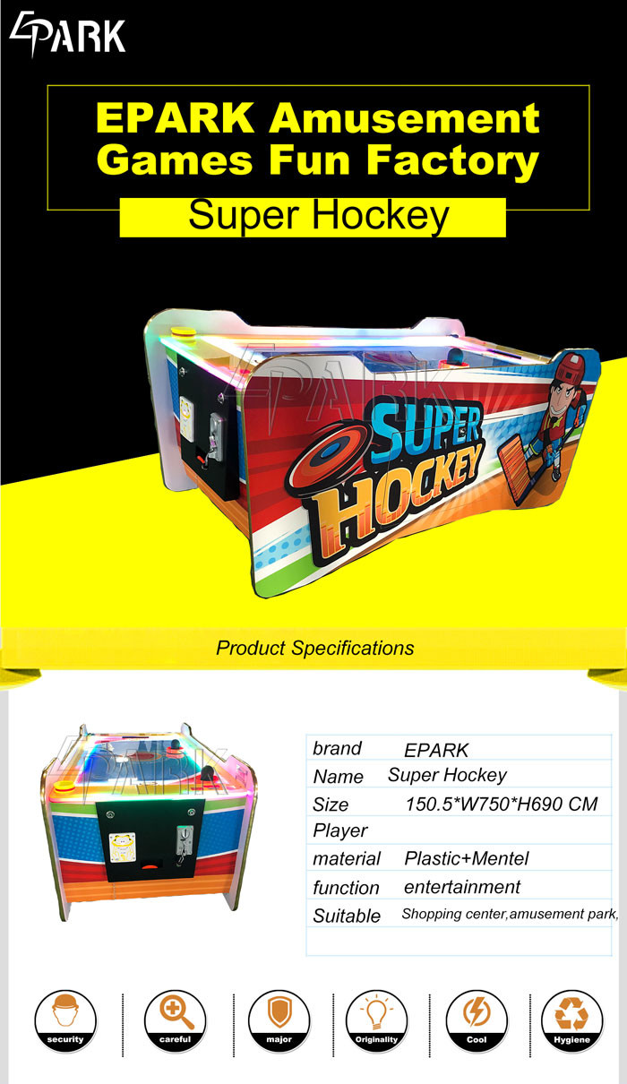 Kid Entertainment Coin Operated Mini Air Hockey Table Game Machine For Sale
