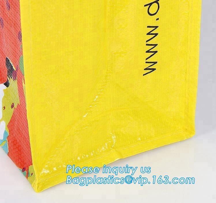 Custom Huge Luggage PP Woven Bag With Zipper Lock,PP Woven Shopping Bag,Factory customized cheap laminated pp woven shop