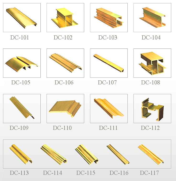 OEM C38500 Brass Extrusions And Profile Sections For Decoration Fitment