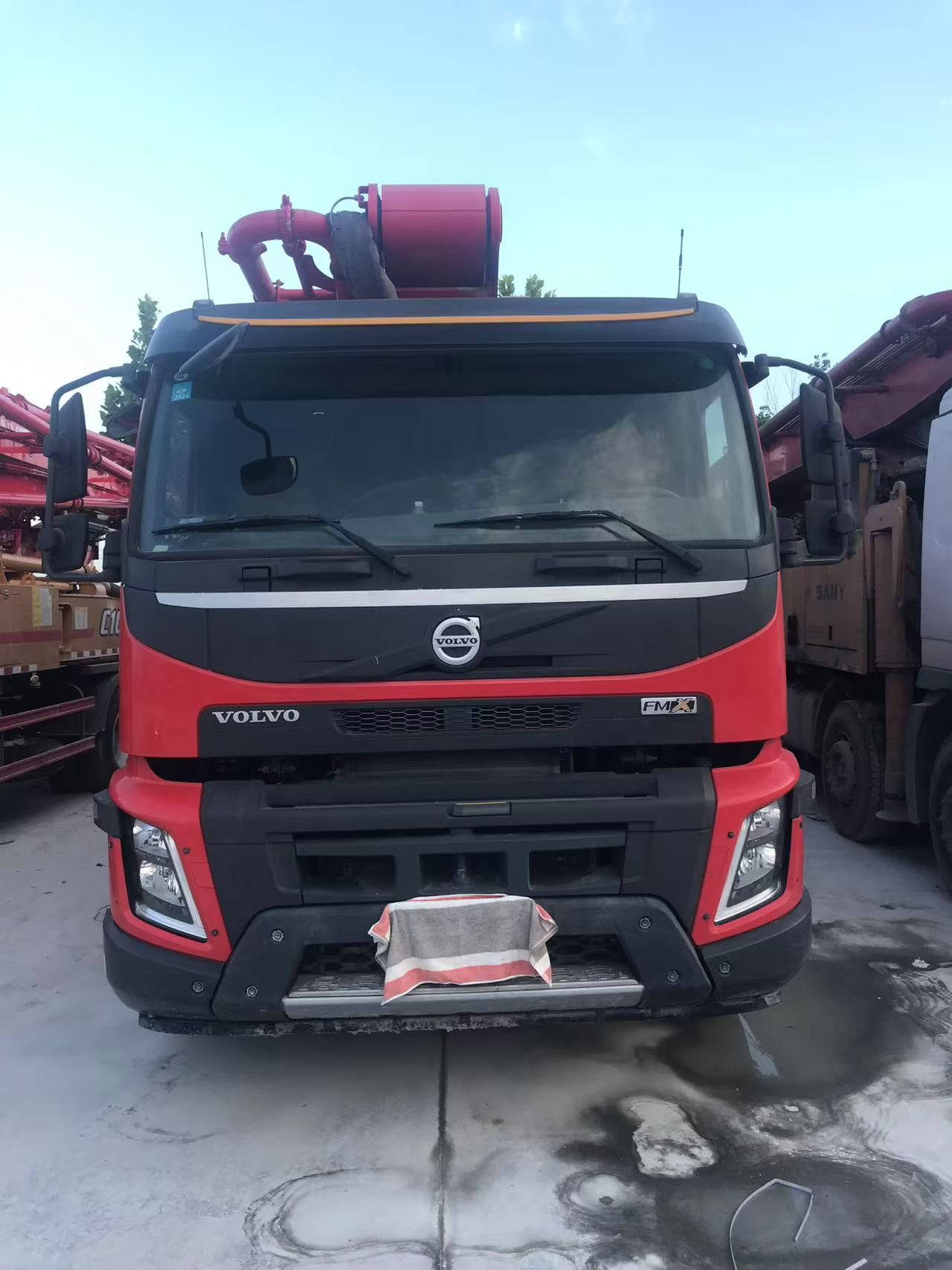 62m Concrete Pump Truck Equipment with Volvo Chassis Stable Condition
