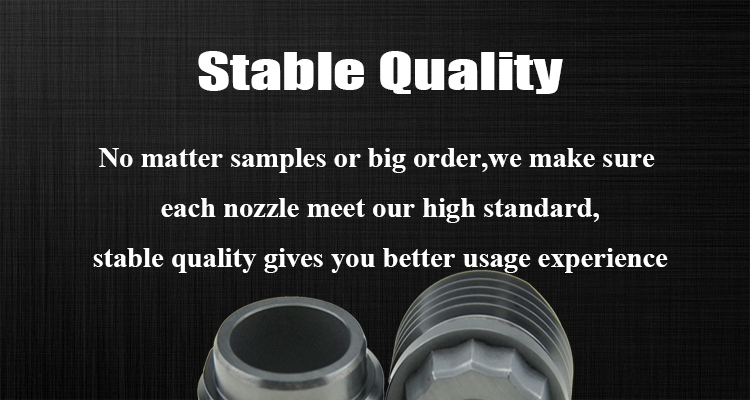 YG6X Tungsten Carbide Thread Nozzle Of PDC Oil Drilling Bit Cross Slot Teeth