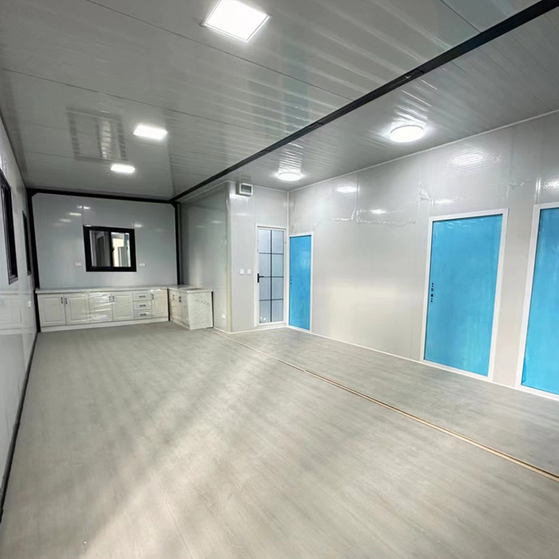 Double wing foldable container house Three-in-one mobile expandable house