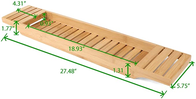 Customized Bathroom Items Soap Bamboo Bath Tray Razors Bathroom Shower Organizer
